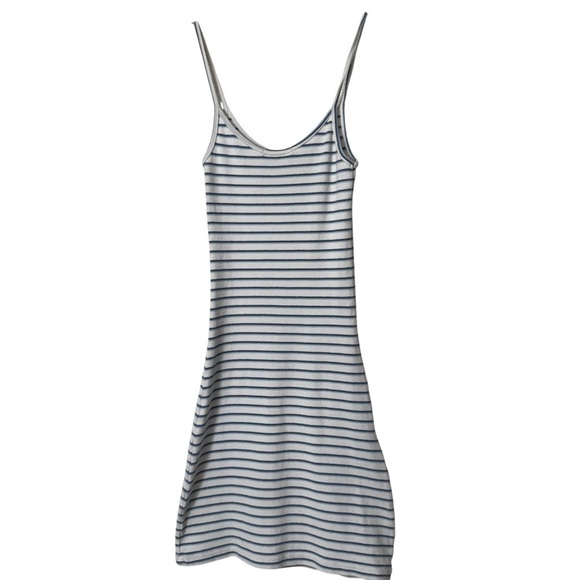 Brandy Melville Ribbed Striped Tank Mini Dress One Size (XS–S) - Picture 3 of 6